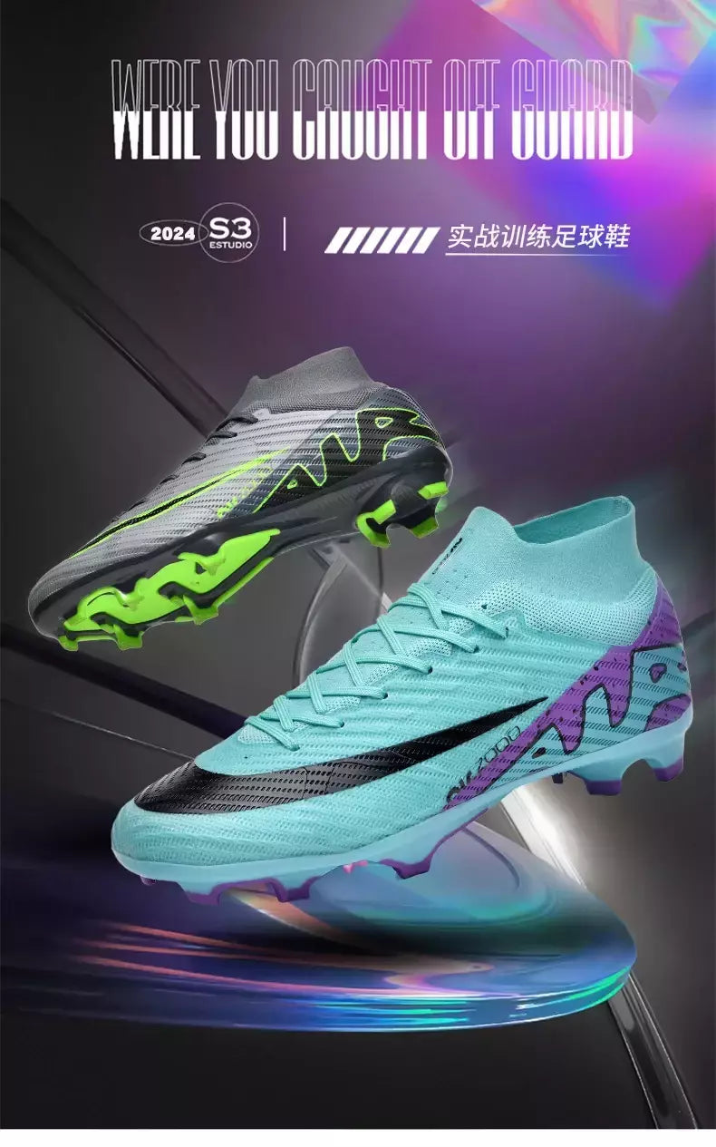 Sapatos de futebol antiderrapantes profissionais para homens, botas de treinamento Grass Society, grampos de qualidade superior, botas originais, novos