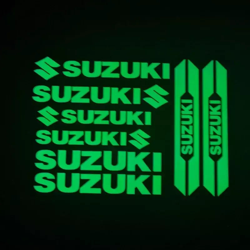 Para suzuki motocicleta adesivos decorativos personalizados corpo capacete absorção de choque criativo à prova dwaterproof água modificado adesivos