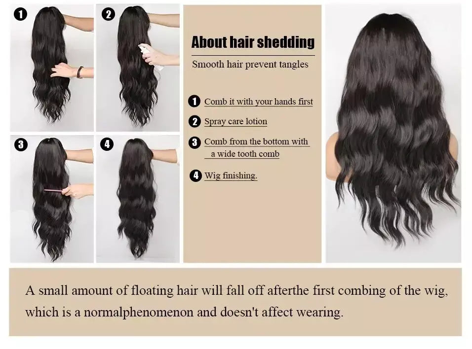 Marrom loira ombre perucas de cabelo natural para mulheres longo ondulado com raízes escuras peruca sintética para mulheres resistente ao calor perucas coaplay
