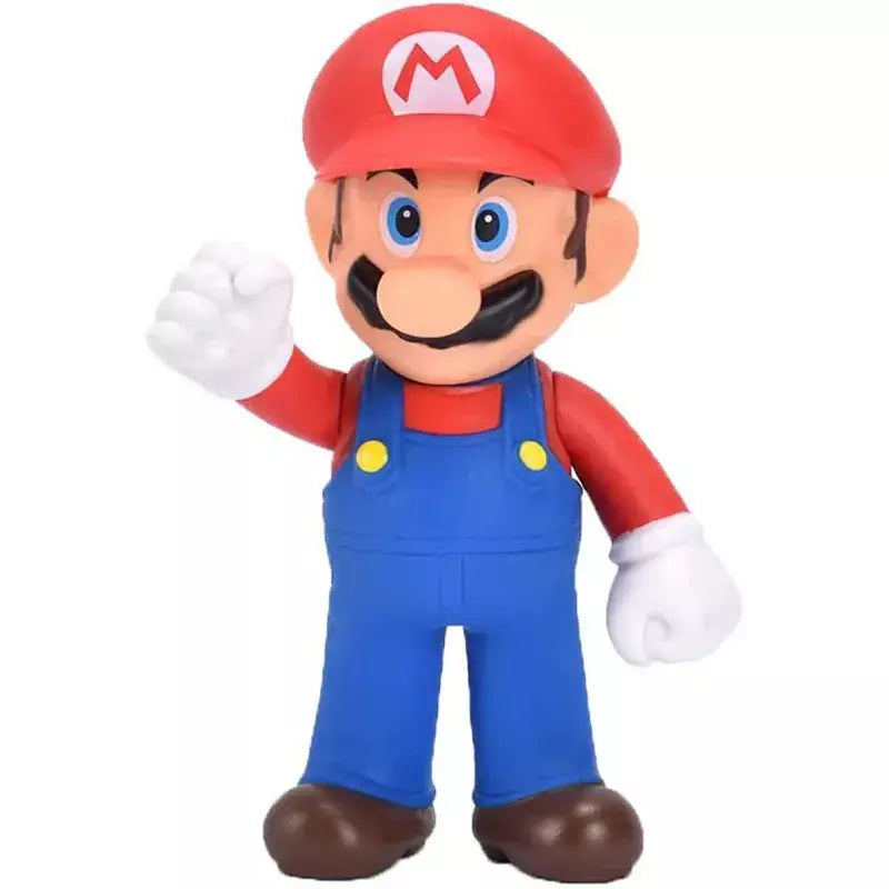 Super mario bros boneca yoshi pêssego princesa sapo figura de ação brinquedos mario luigi crianças presente aniversário natal decoração do bolo modelo