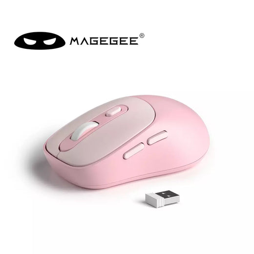Mouse sem fio MageGee com conexão USB de 2,4 GHz, hibernação automática para economia de energia, adequado para jogos, escritório, laptop, desktop