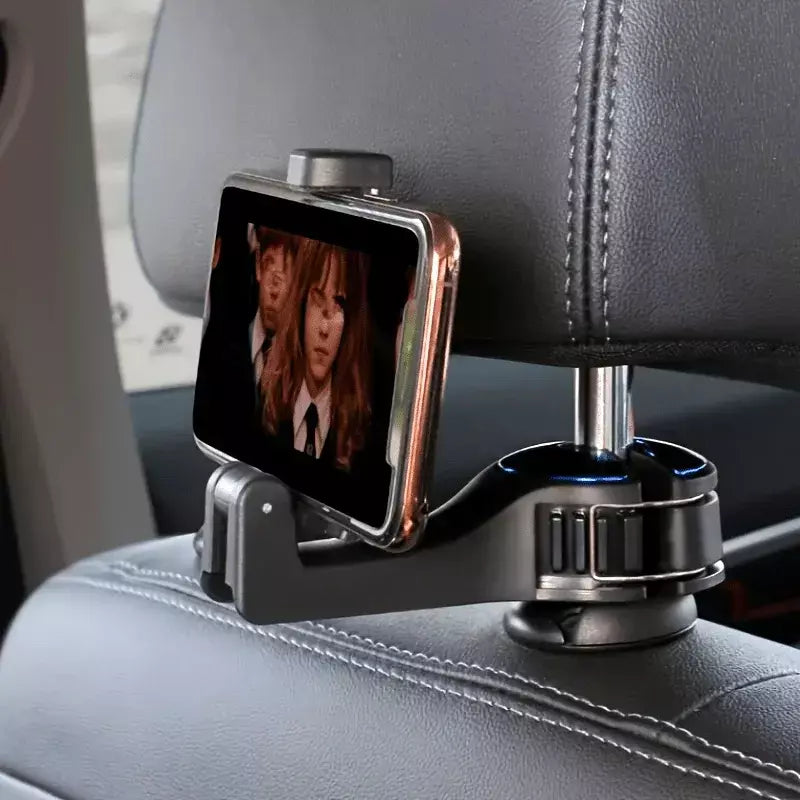 Multifuncional encosto de cabeça traseiro gancho suporte do telefone do carro ajustável clipe de telefone encosto de cabeça do automóvel para navegação gps