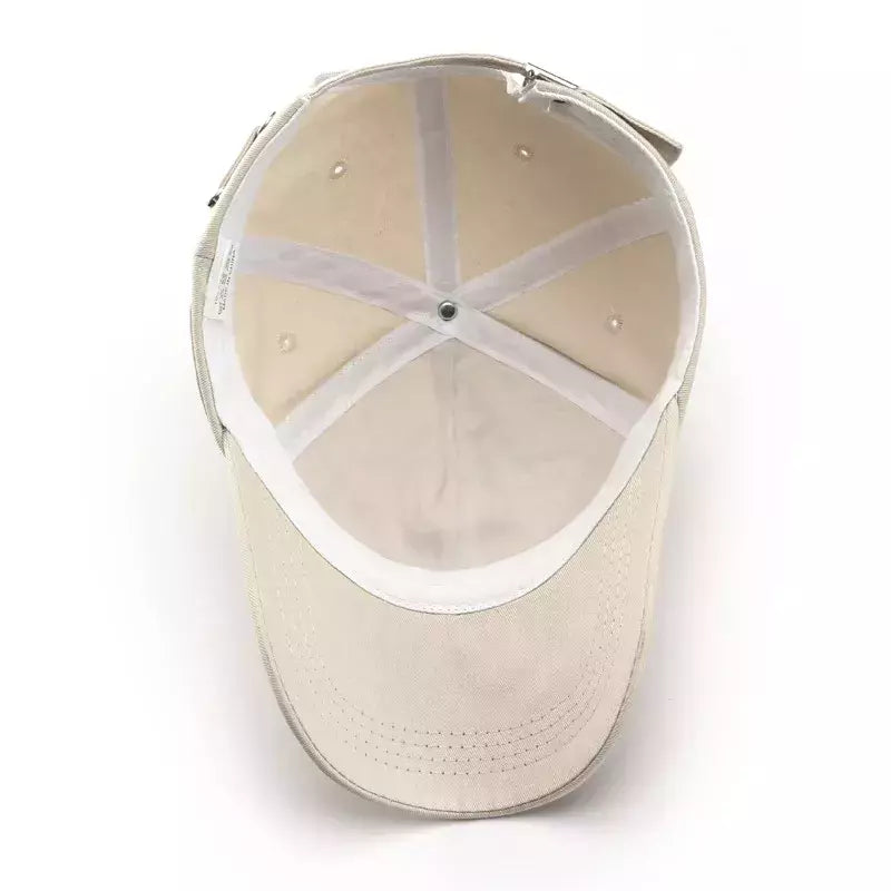 Boné de beisebol masculino e feminino, boné snapback monocromático para estudantes, primavera, verão