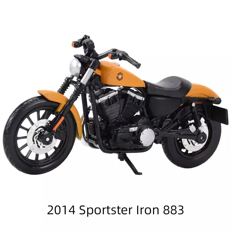 Maisto 1:18 Harley Davidson 2022 Sportster Iron 883 Veículos fundidos colecionáveis Hobbies Modelo de motocicleta Brinquedos