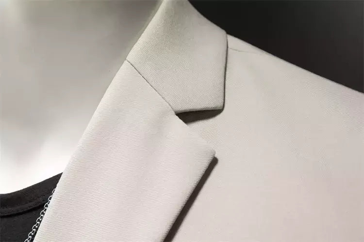 Blazer Casual de Negócios Masculino, Jaqueta Monocromática, Casacos Oversize, Smoking Masculino, Roupas de Marca, Roupas de Trabalho, Plus Size M-6XL