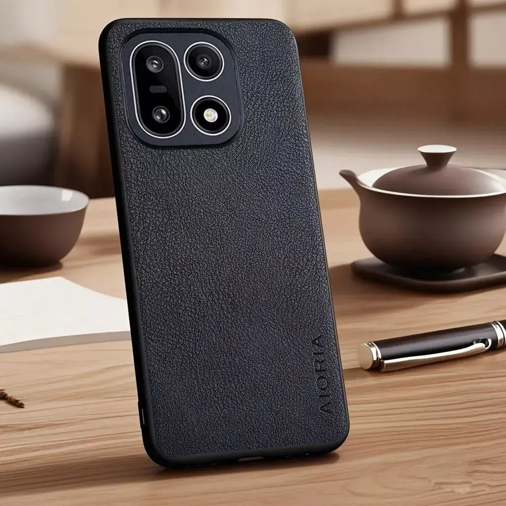 Capa para oneplus 15 13 13r 12 12r 11r 10t pro vegan falso lichia seixos capa de telefone de couro funda para oneplus 15 capa