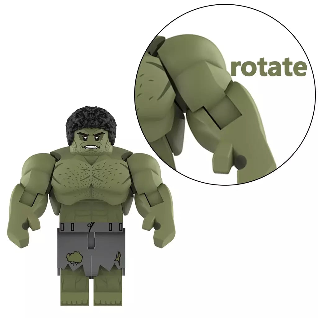2025 novo filme de venda quente hulk herói personagem bloco de construção brinquedo clássico ação personagem bloco de construção brinquedo presente jogo de mesa