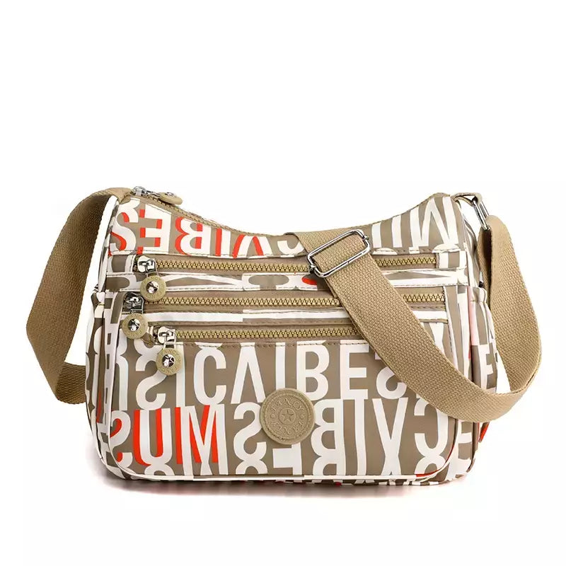 Impermeável Nylon Crossbody Shoulder Bag para Mulheres, Messenger Bags, Ladies Handbag