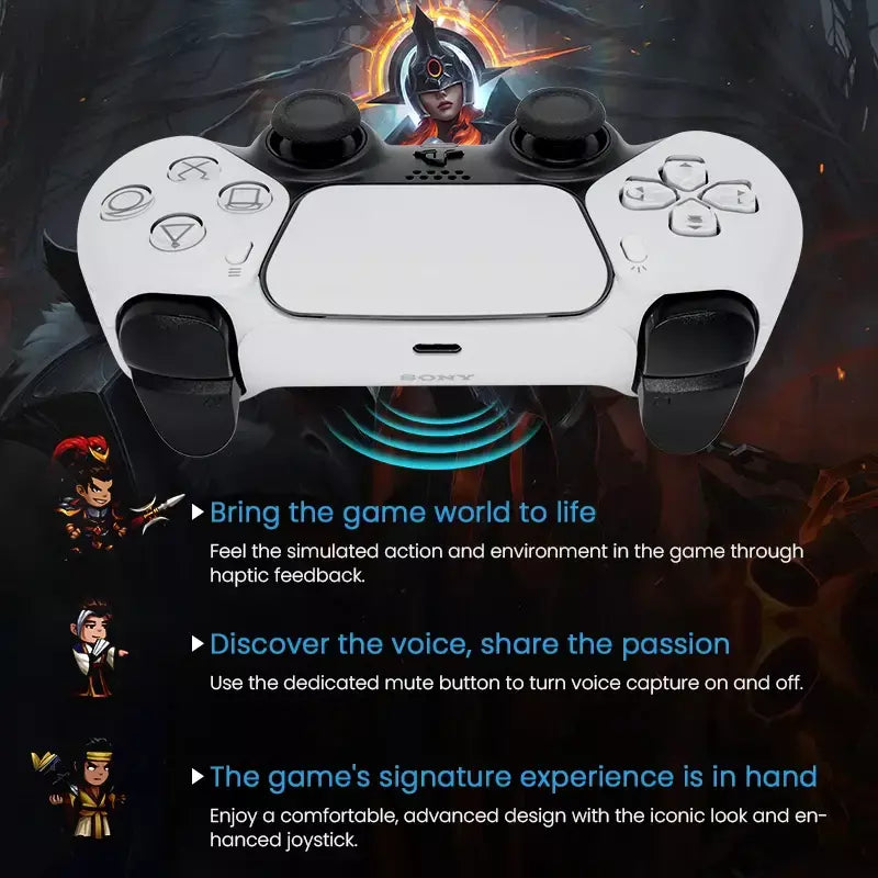 Controlador sem fio DualSense original PlayStation Ps5 para console de jogos Sony PS5