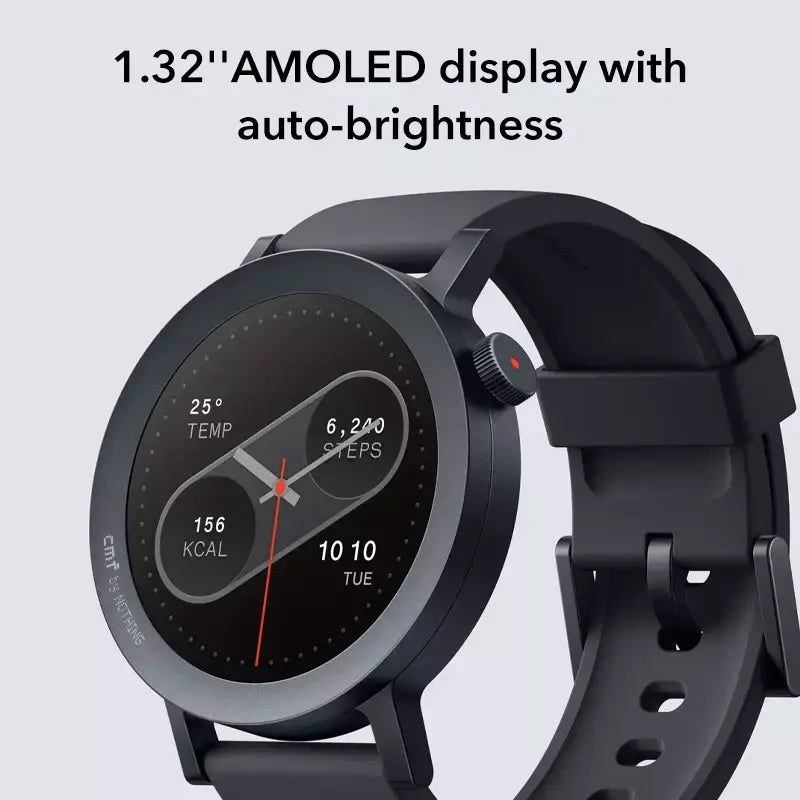Transporte rápido versão global nada cmf watch pro 2 1.32 "amoled bluetooth 5.3 chamadas bt com redução de ruído ai gps 340mah