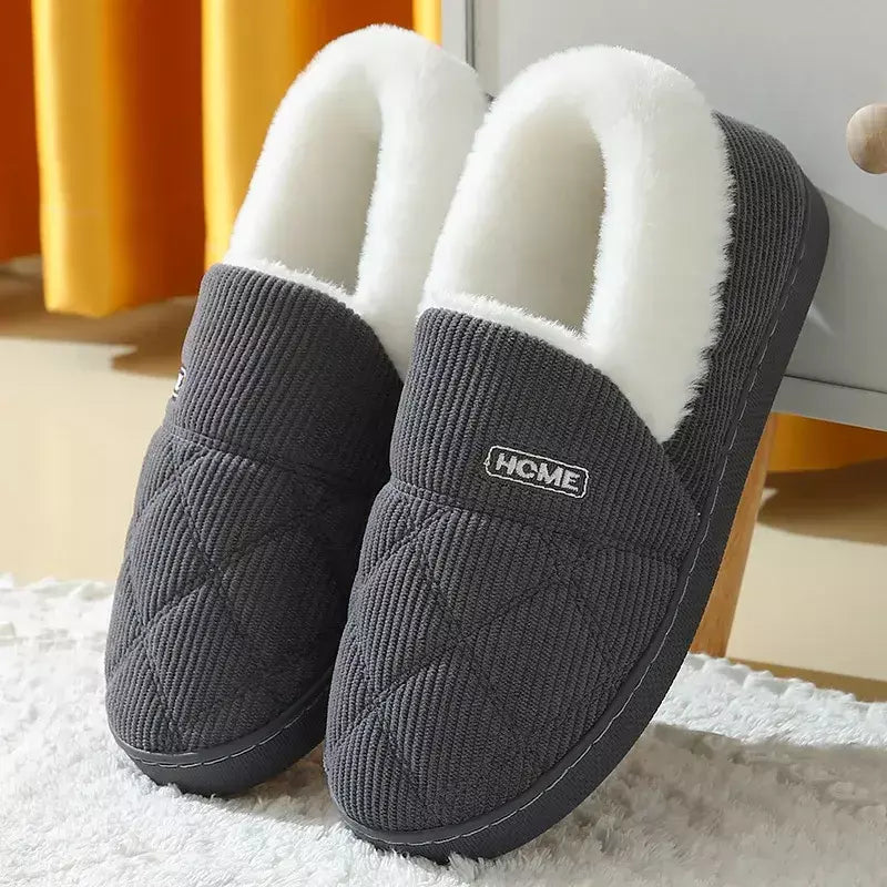 Pallene novos chinelos de pele para mulheres homens inverno peludo moda quente tornozelos de pelúcia aconchegante slides para casa interior sola macia sapatos de algodão