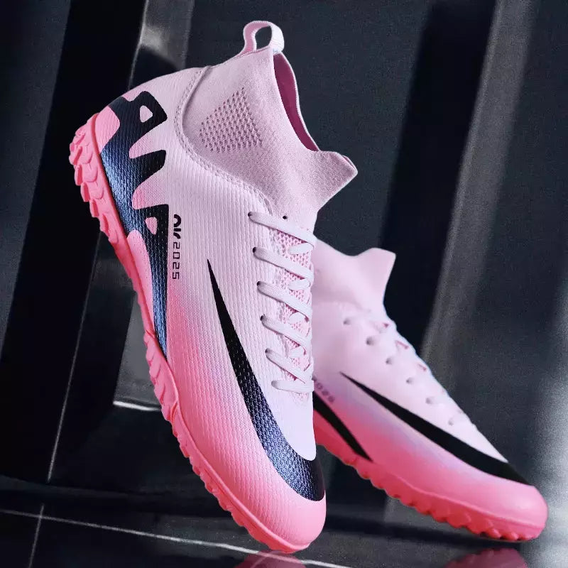 Sapatos de futebol profissional para homens, botas de futebol para meninos, tornozelo, antiderrapante, tênis TF, FG, calçados esportivos confortáveis, unissex, novos