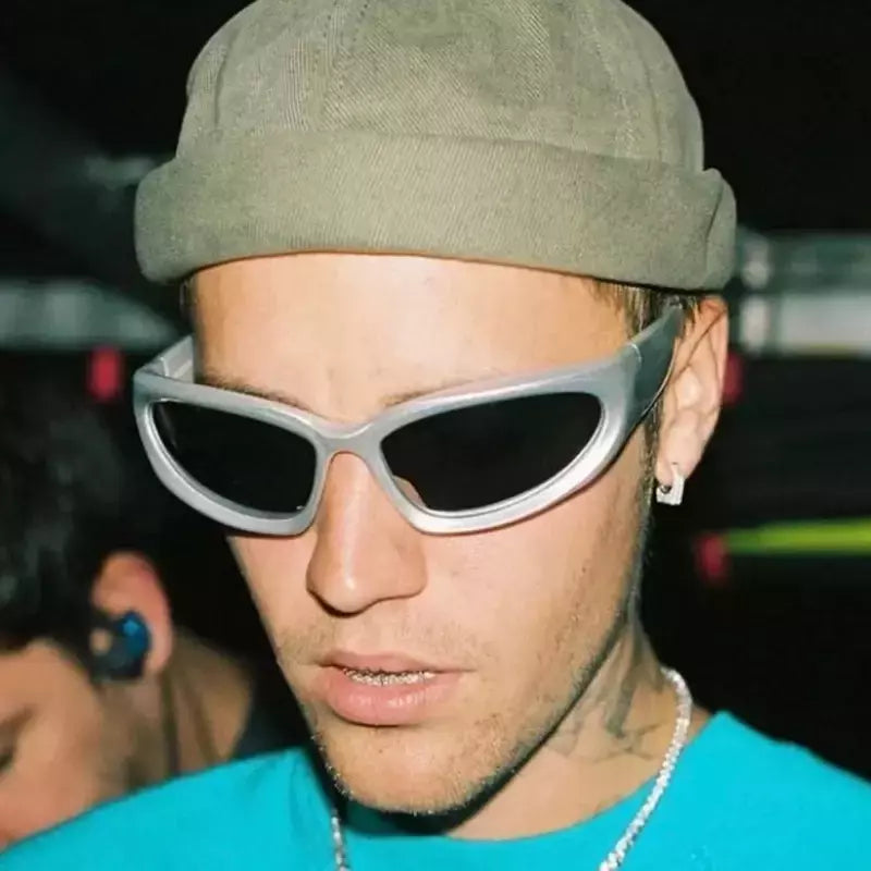Y2K-Punk Óculos de sol esportivos para homens e mulheres, marca de luxo, óculos de sol, vintage shades, uv400, óculos óculos, nova moda