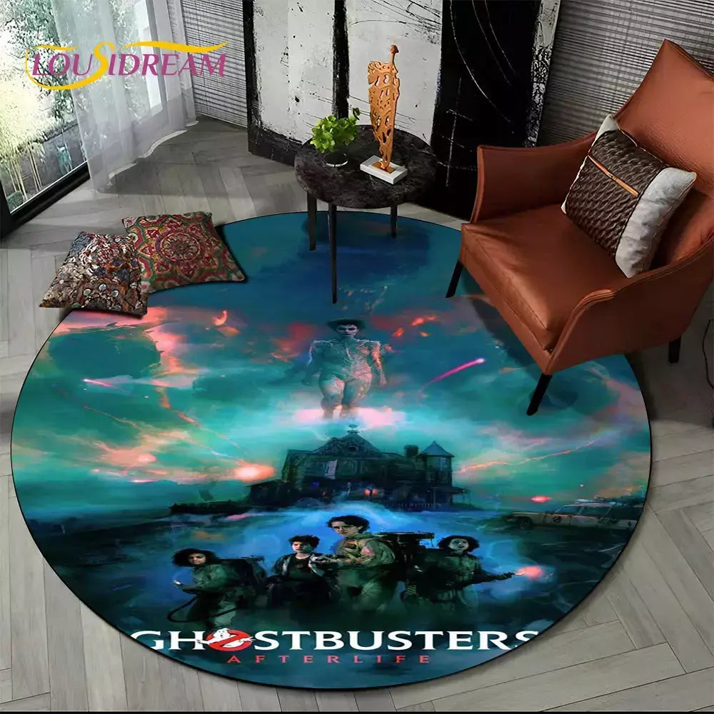 Cartoon G-Ghostbusters filme tapete de área redonda, tapete tapete círculo par