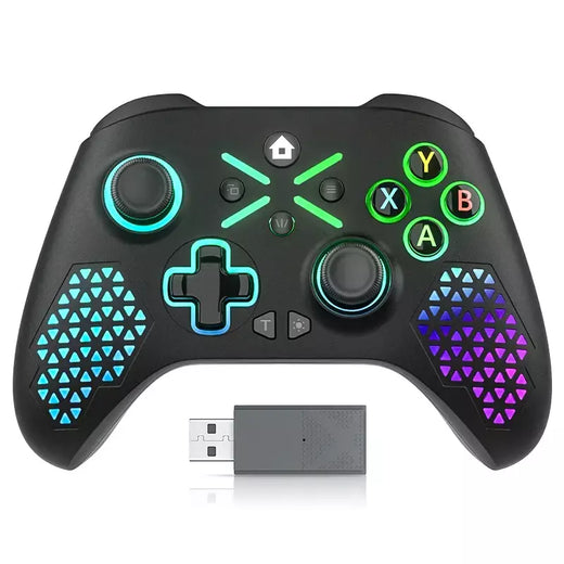 Controlador para xbox one s/x/série x/s/pc sem fio 2.4g gamepad 6 eixos vibração efeito hall vídeo game alça de controle remoto