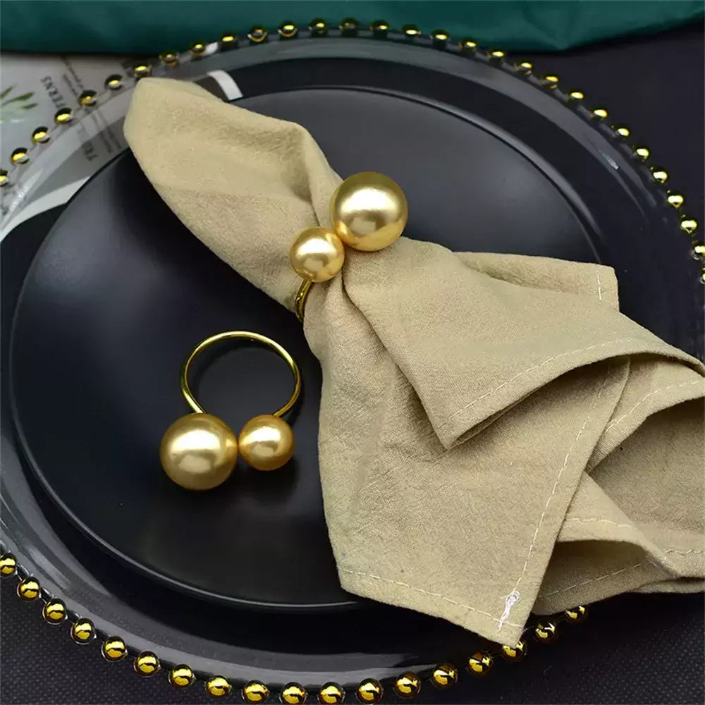 12/pces novo champanhe ouro guardanapo anel simples criativo decorativo boca pano guardanapo anel fivela