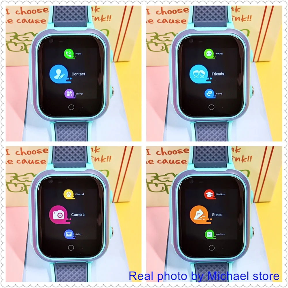 Lt21 4g relógio inteligente crianças gps wifi chamada de vídeo sos ip67 à prova dip67 água criança smartwatch câmera monitor rastreador localização telefone relógio