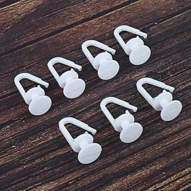 Ganchos de cortina para Plissado Lápis, Forma Glider, Janela Cortina Runners, Cortinas de suspensão Acessórios, Ganchos de plástico, 100 Pcs, 200 Pcs