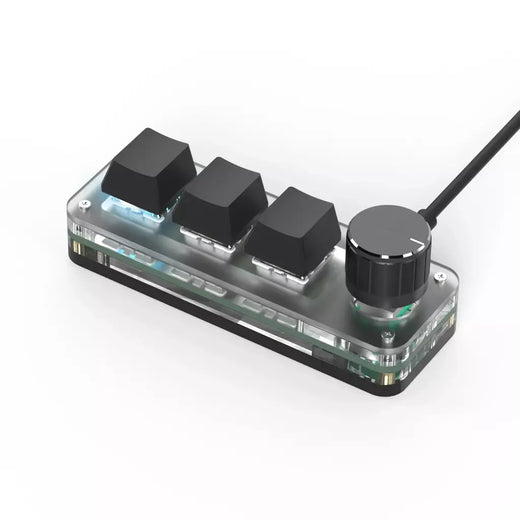 Macropad macro programação teclado rgb mini hot swap gaming botão personalizado teclados interruptor vermelho 3 teclas botão para photoshop multimídia