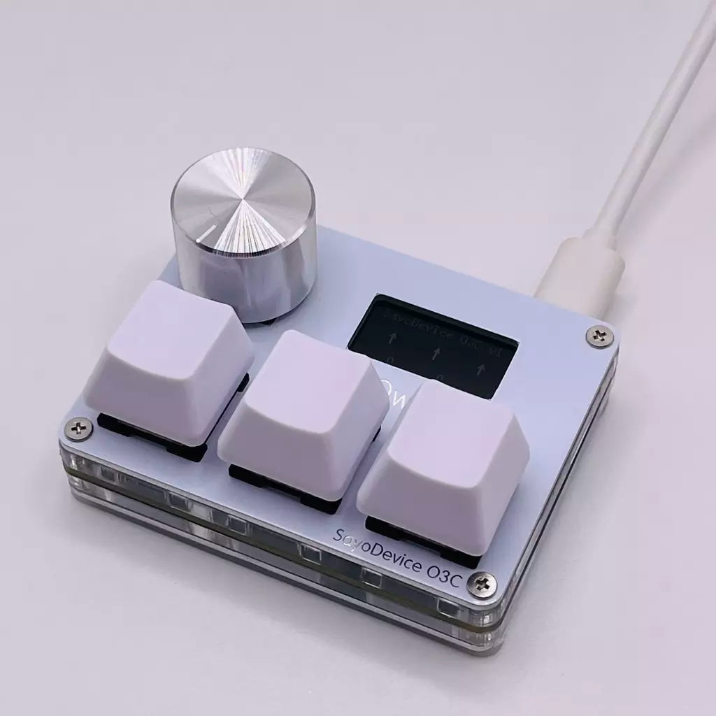 Pink SayoDevice OSU O3C Rápido Gatilho Hall Switches Wooting Vermelho Magnético Switches Teclado Com Botão Tela Copiar Colar Shotcut