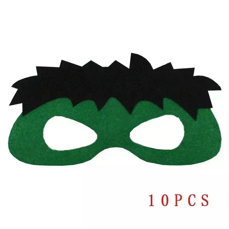 32/28/10 pçs/lote máscara de super-herói cosplay natal dia das bruxas crianças adulto carnaval festa adereços aniversário das crianças feltro masquerade