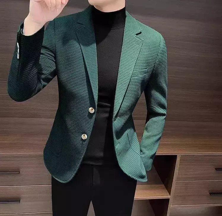 Blazer fino preto slim fit masculino, jaquetas masculinas, casaco de negócios, estilista de luxo, roupas de alta qualidade, novo, 2021