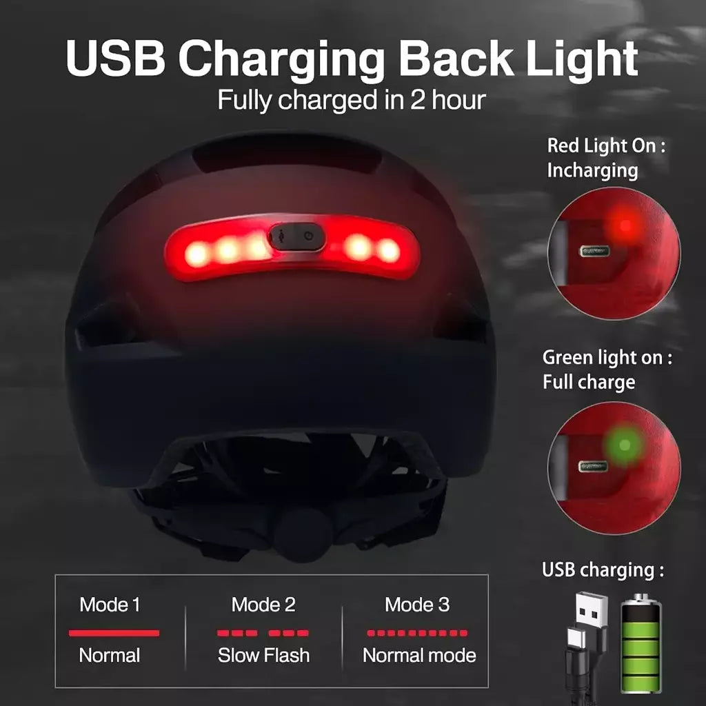 Pjt novo capacete de ciclismo em molde mountain road usb recarregável luz da cauda capacete da bicicleta esportes seguro chapéu mtb ciclismo capacete