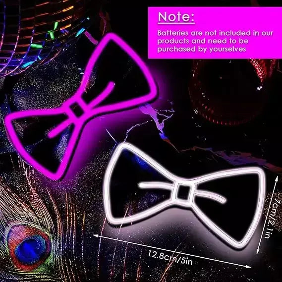 Suspensórios de led iluminados masculinos, gravata borboleta unissex, calças elásticas ajustáveis, suspensório iluminado com led para festival de música, festa de fantasia