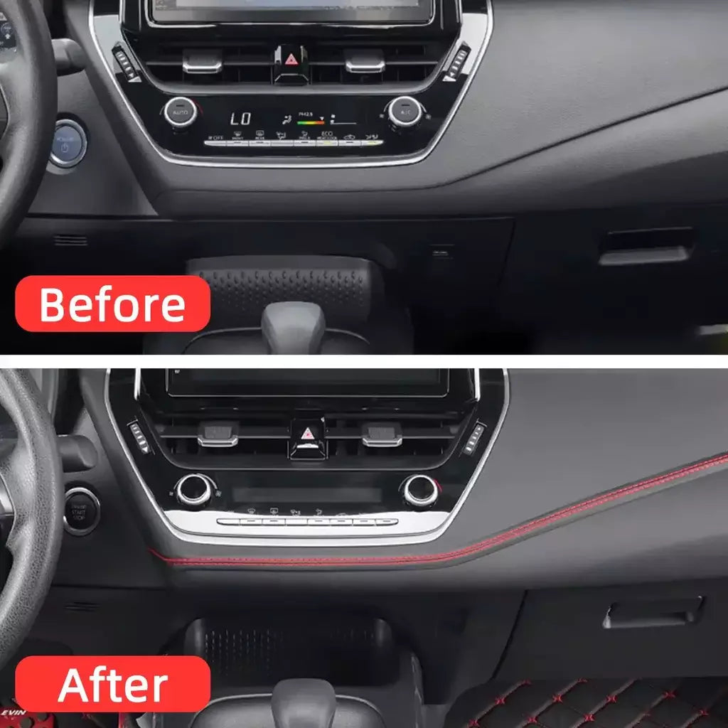 Molduras de carro guarnição 2/8m couro do plutônio auto-adesivo moldagem guarnição para porta painel adesivo linha decorativa estilo interior do carro
