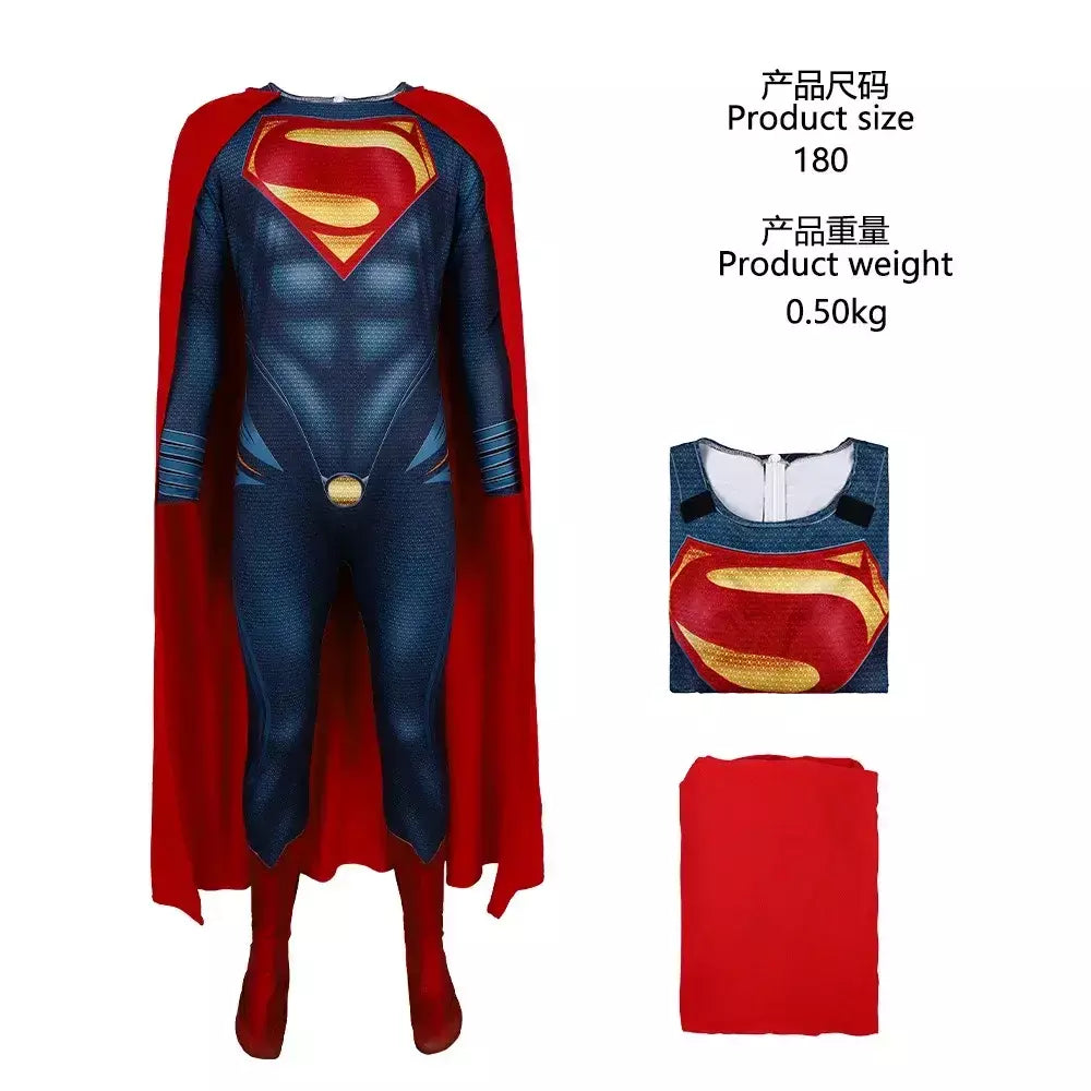 Superman cosplay traje halloween carnaval festa roupas palco desempenho herói para homens mulheres roupas