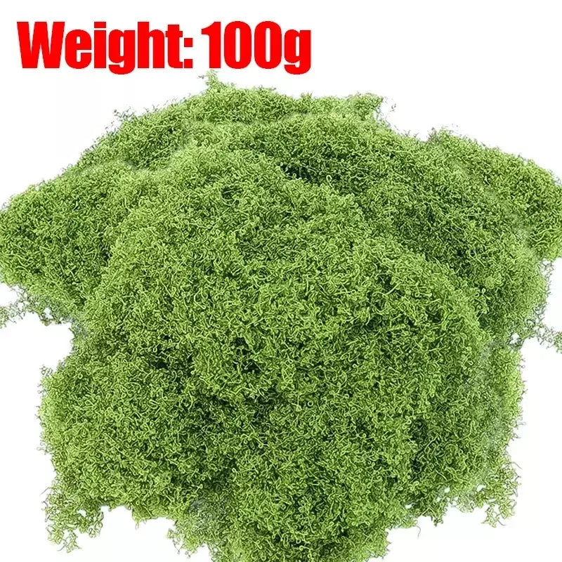 30/100g plantas verdes artificiais vida eterna musgo gramado mini paisagismo casa jardim decoração da sala grama falsa diy artesanato presentes