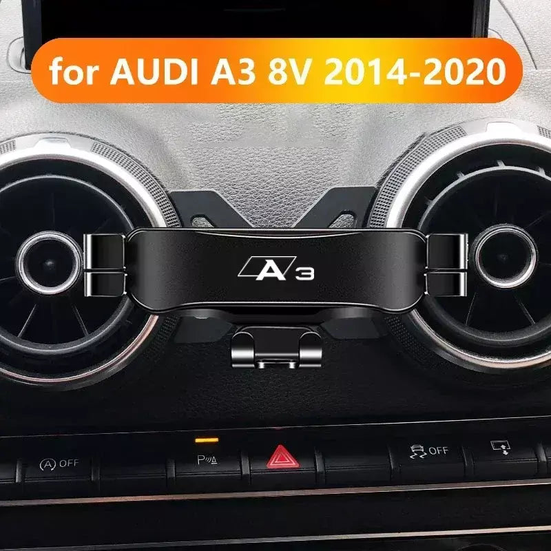 Suporte do telefone móvel do carro para audi a3 s3 8v 2014-2020 montagens de ventilação de ar suporte de navegação por gravidade gps acessórios do carro