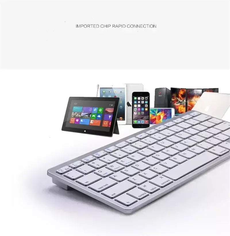 Coreano/espanhol/russo/japonês/hebreo/italiano teclado bluetooth portátil sem fio para ipad tablet telefone pc android ios windows