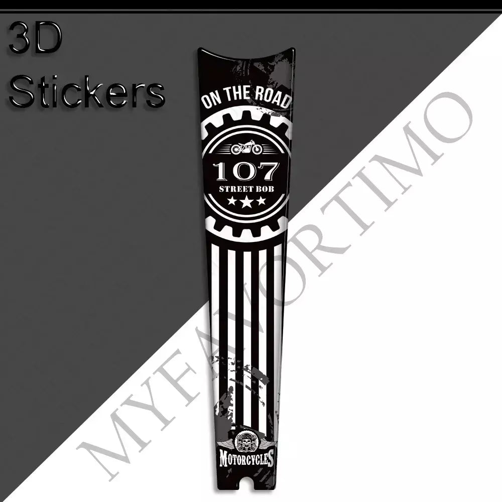Motocicleta para harley davidson street bob fxbb 107 m8 tanque almofada apertos kit joelho carenagem fender adesivos decalque