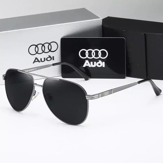 Audi uv400 polarizado antirreflexo retro vôo óculos de sol para motocicleta clássico sapoye ao ar livre óculos das mulheres dos homens 558