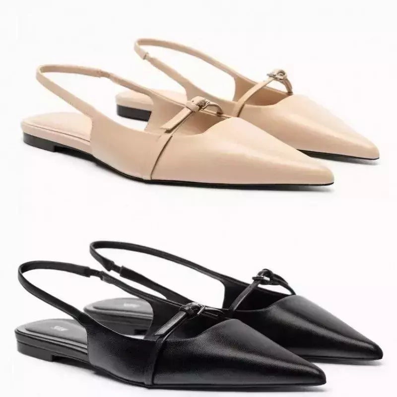 Sandálias pretas para mulheres, senhora de escritório mulas, sapatos baixos confortáveis, plus size, nova moda, verão
