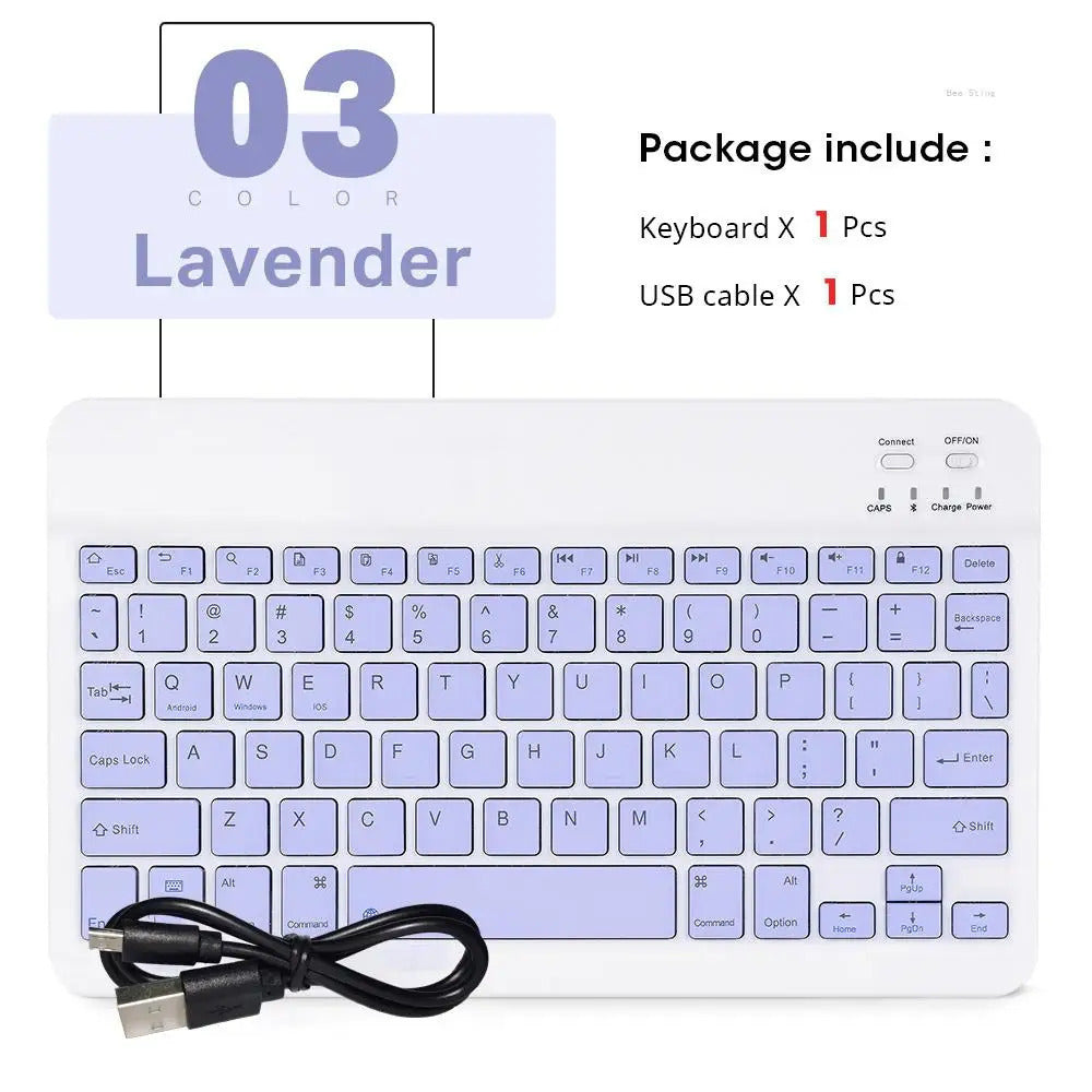 Mini Teclado Bluetooth Sem Fio e Mouse para Samsung, Xiaomi, Android, Portátil, iPad, Telefone, Tablet