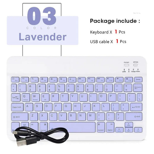 Mini Teclado Bluetooth Sem Fio e Mouse para Samsung, Xiaomi, Android, Portátil, iPad, Telefone, Tablet