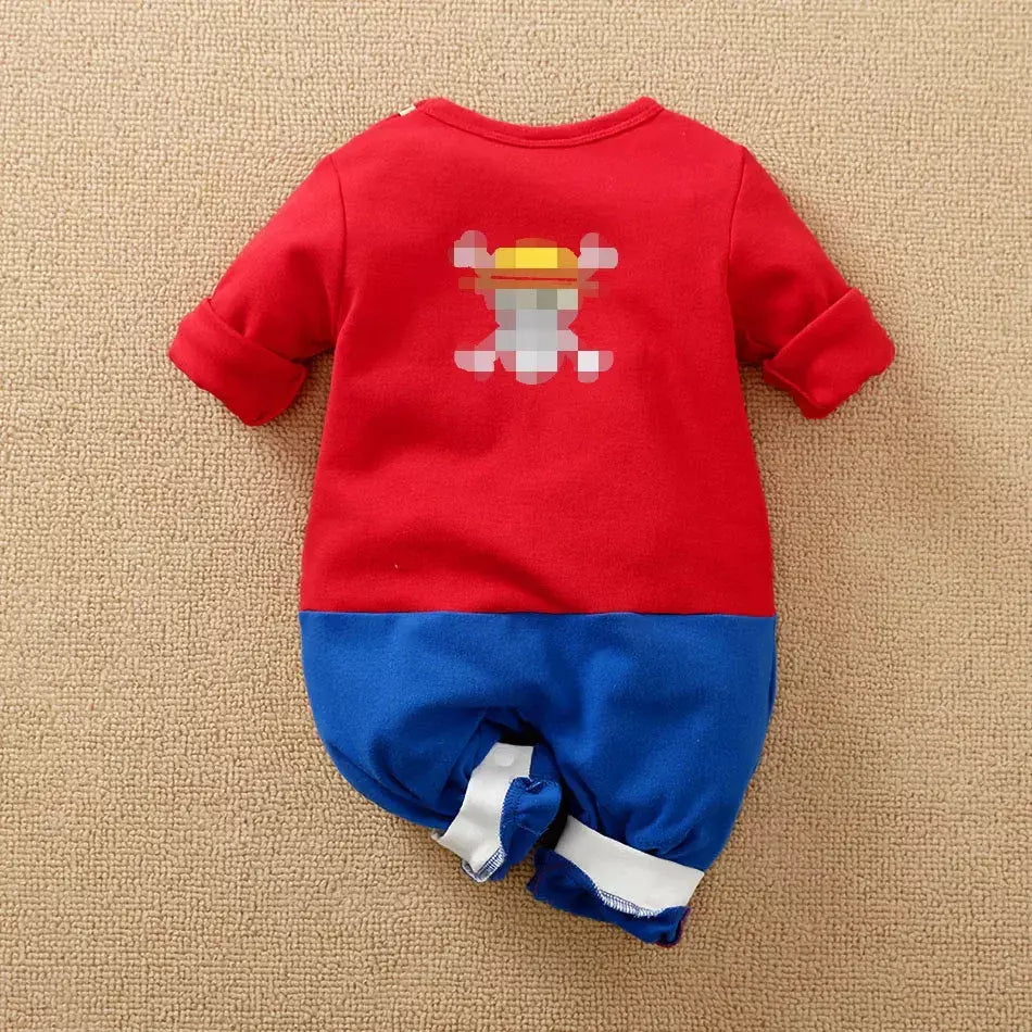 Bebê menina menino traje anime roupas recém-nascidos macacão infantil luffy akatsuki vegeta cosplay macacão da criança traje de halloween 0-18m