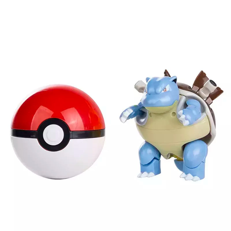 Sobre pokemon anime figura charizard pikachu gyados bolso monstro figura pokeball ação deformação brinquedo modelo crianças presente