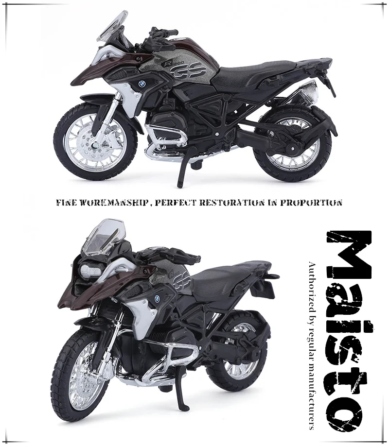 Maisto 1:18 bmw 1250gs r ninet scrambler tanque de combustível liga modelo da motocicleta genuíno estático diecast modelo colecionável presente brinquedo