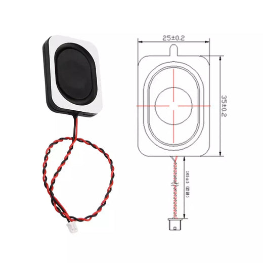 1 peça 5 peças 10 peças 4 ohm 3w/8 ohm 2w alto-falante quadrado pequena cavidade notebook computador 3525/2535 caixa ultrafina alto-falante