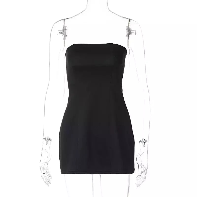 Hawthaw-Mini vestido curto preto feminino, streetwear noturno, bodycon, roupas de festa, clube, itens por atacado para negócios, verão, 2022