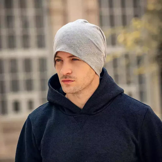 Chapéu de gorros slouchy baggy monocromático masculino, masculino, outono, primavera, hip hop, algodão macio, skullcaps, ao ar livre, à prova de vento, gorro, novo