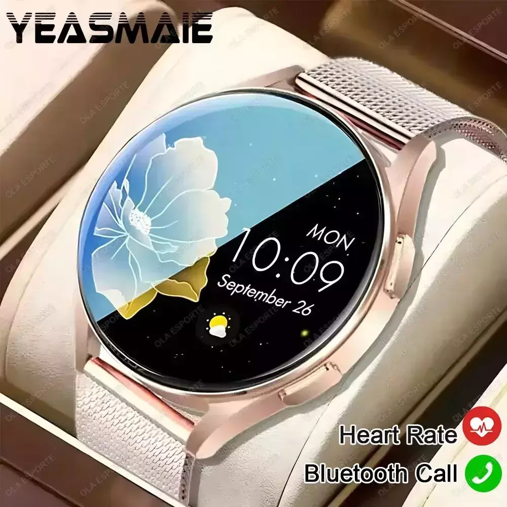 Samsung-Galaxy Smartwatch para homens e mulheres, monitoramento de saúde AMOLED, relógio impermeável, assistente de voz, chamada Bluetooth, relógio inteligente, 2022