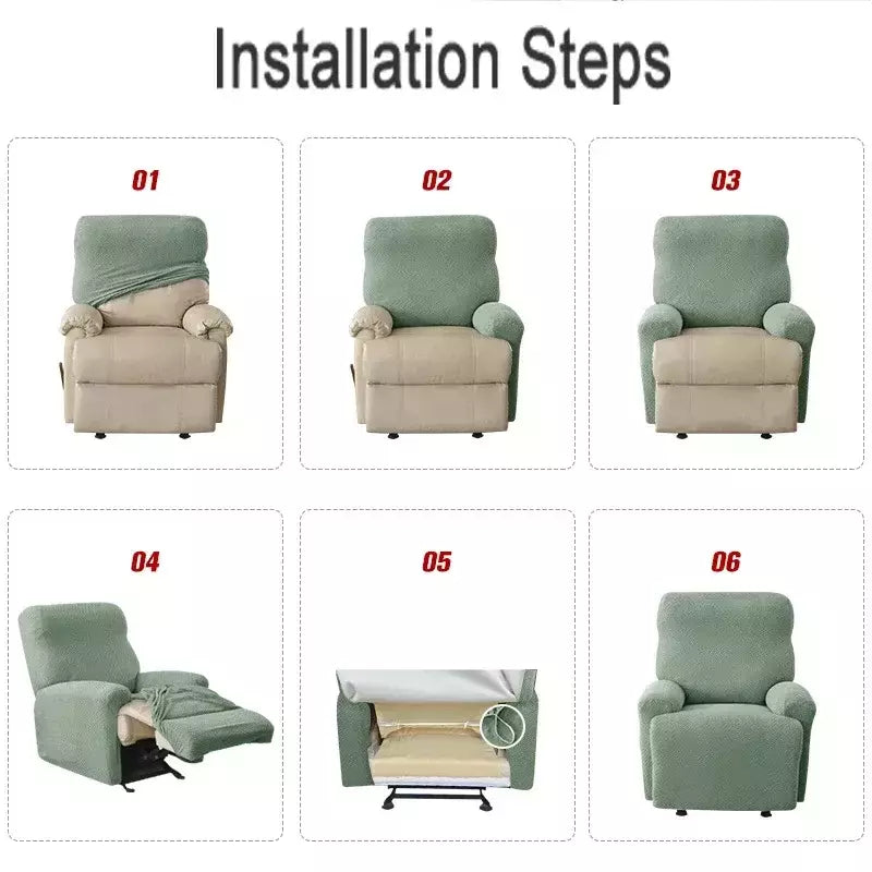 Jacquard Stretch Reclinável Sofá Covers, Poltrona elástica Split, Capa de cadeira antiderrapante, Cadeiras Lazy Boy, Slipcovers para sala de estar