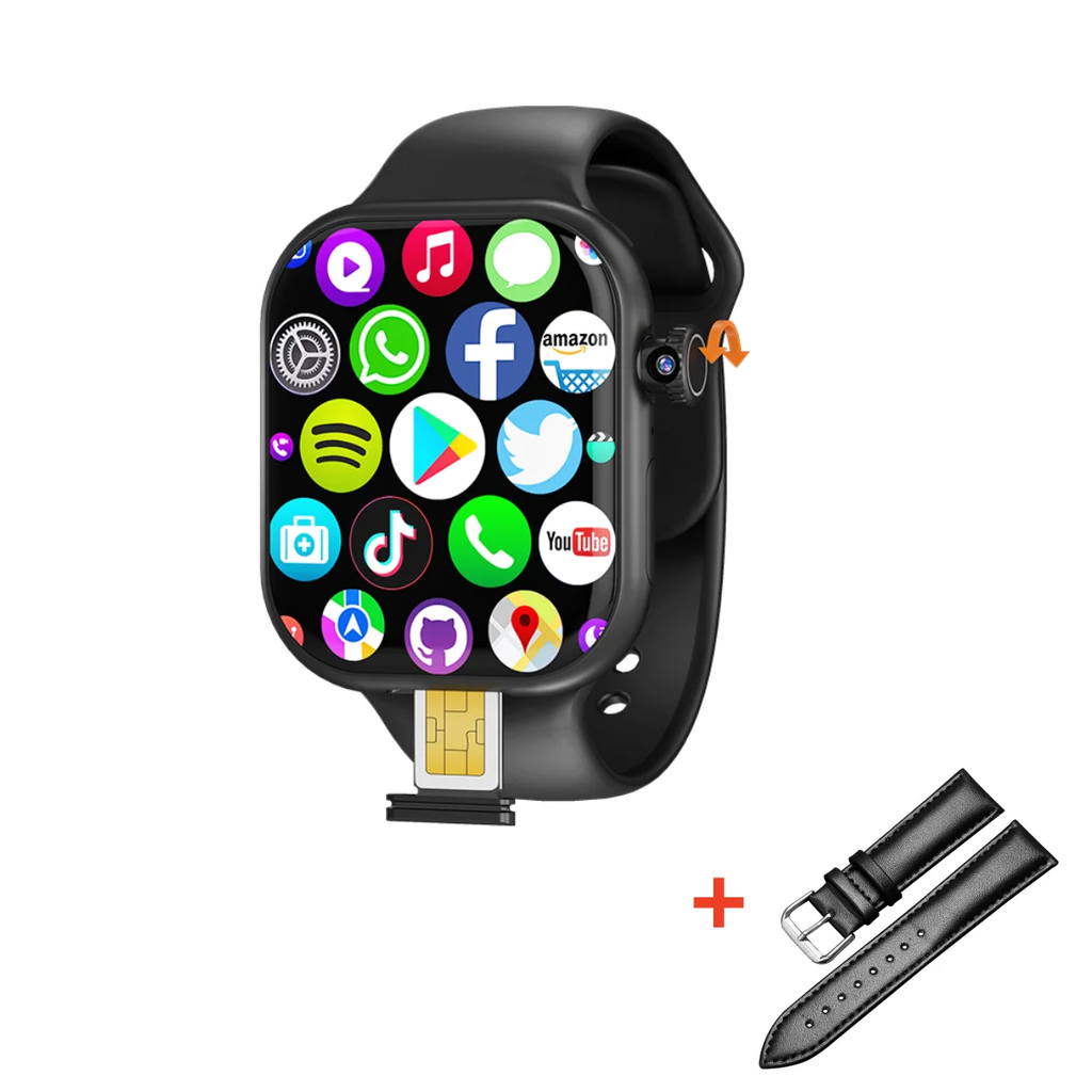 Vp29 smartwatch 5g android 256gb de armazenamento 4g/5g lte cartão sim gps wifi 2.29 polegadas 490*580 amoled relógio inteligente com câmera rotativa de 8mp