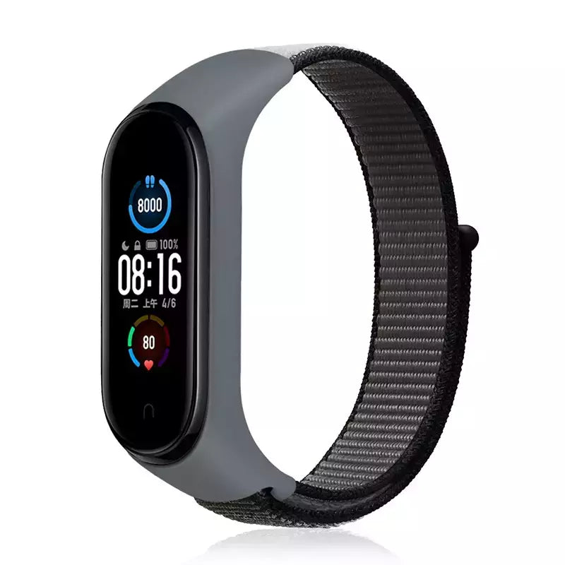 Correia de nylon para Xiaomi Mi Band, pulseira esportiva confortável, pulseira para Mi Band 7, 6, 5, 4, 3