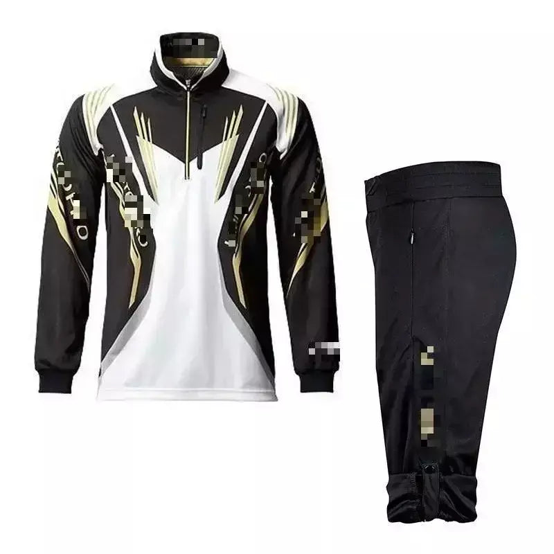 Novo verão anti-suor pesca t camisa outroor pesca esportes wear roupas de ciclismo proteção solar respirável camiseta de pesca