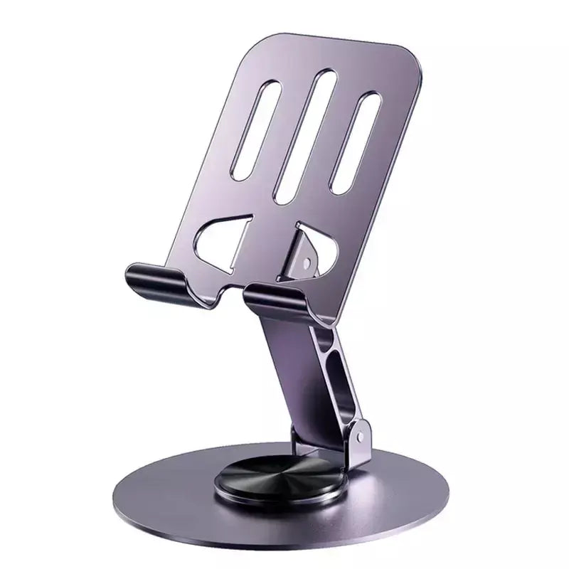 Todo o metal de alumínio rotação 360 suporte do telefone móvel suporte universal dobrável eixo duplo design estável anti queda